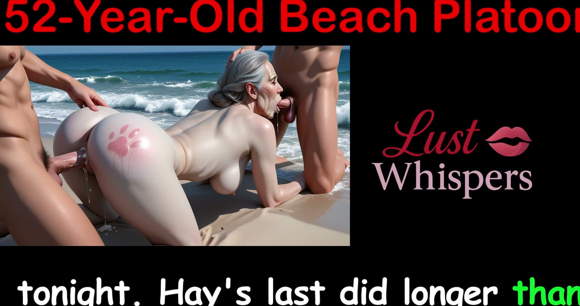 52-year-old Beach Platoon - English Sex Story