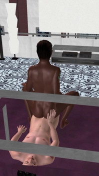 Porno animat 3D homosexual - bărbat negru frumos călărind pula albă invers