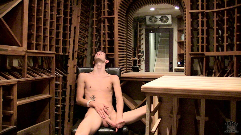 Homemade Twinks: Stroking in the Cellar