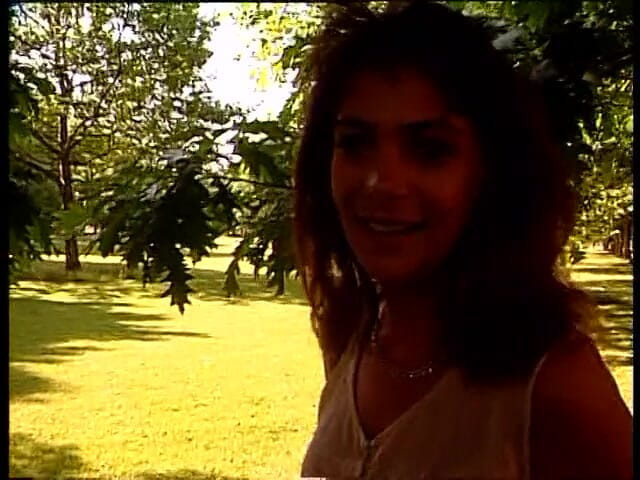 Lucky Cooch: Brunette beauty have a nice time at the outdoors interview