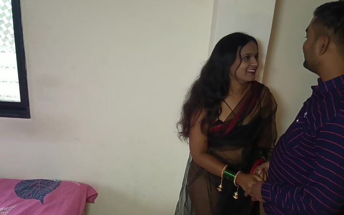 Horny Indian Couple: Big Tits Hot Indian Wife Didn't Mind Being Fucked While...