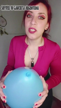 Zobacz, jak wyskakuje twoje balony!! zemsta za balonowy fetysz trwa! JOI