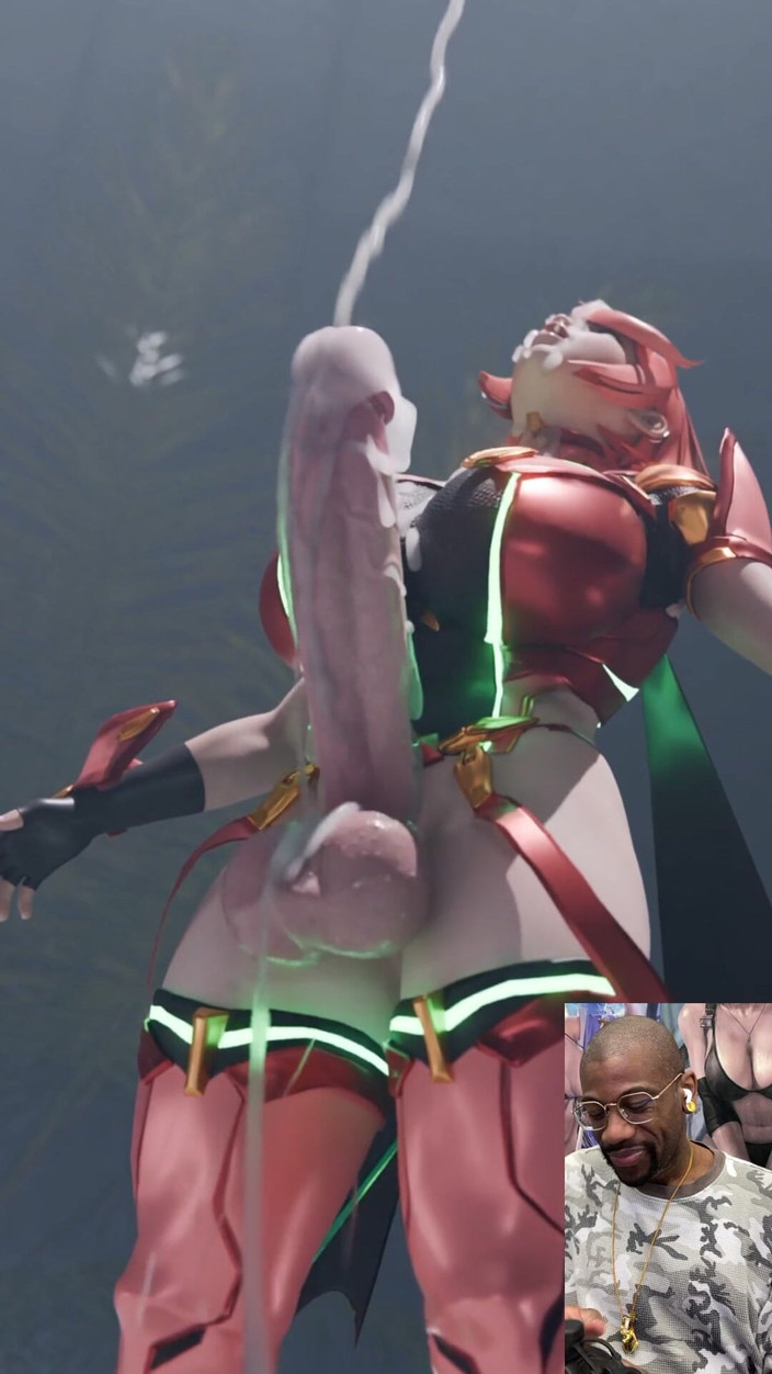 L6RD7BLU3 FUTA: Futuristische transgender met grote borsten kan niet stoppen met hardcore...