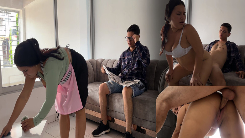 Duoafroditas: Я жестко трахаю мою молодую горничную в обмен на то, что я даю ей разрешение уйти досрочно.