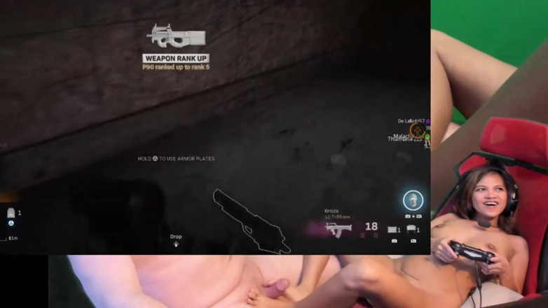 SexyGamingCouple: She gives me foot job while still gaming - For the...