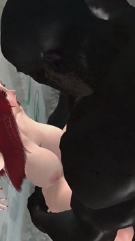 Procace rossa sorellassa scopata duramente da un mostruoso cazzo nero e impregnata di creampie multipli