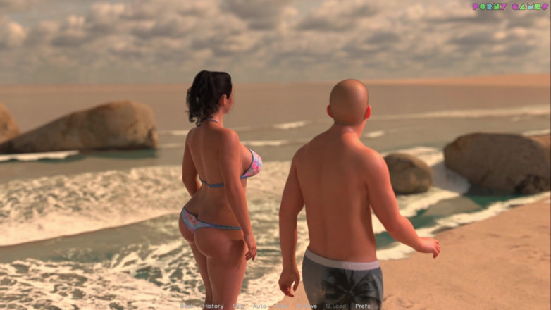 Porny Games: Moglie esibizionista di Wihte Foam - la matrigna dà una mano...