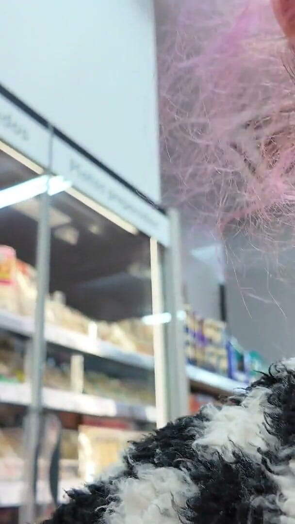 Plump Chick Burps at the Supermarket Embarrassing Public Display