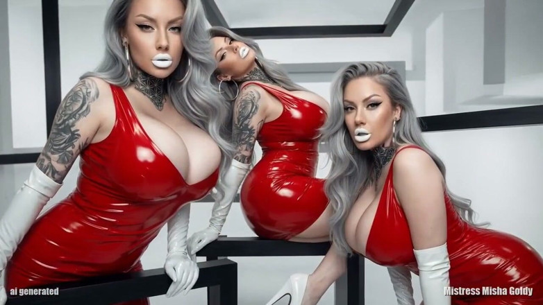 Goddess Misha Goldy: One of Me Is Never Enough: Gooned by the Red...