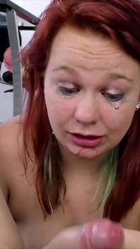 Chunky Girl Tit Slaps, Spankings Deepthroat!