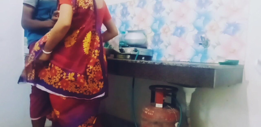 Teensex: Busty Bhabi Gets Pounded in the Kitchen by Her Devar.