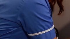 Hot Redhead Nurse Jerks Her Favourite Patient&#039;s Hard Cock