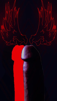 Naked Angel with a Hard Dick