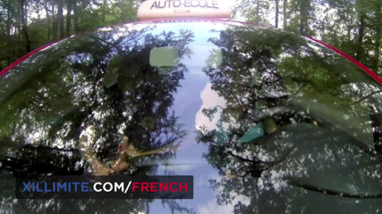 French girls at work: Outdoor anal with his driving college student