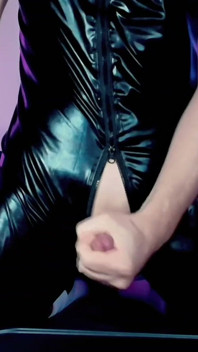 Cum-soaked Hand Job Fuels Wild Latex Dream
