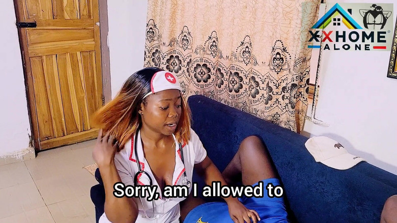 Home Alone: Fake Hospital - Naughty Busty Nurse and Her Personal Patient