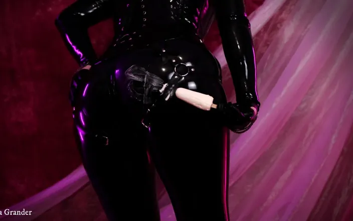 Arya Grander: Latex Rubber Fetish with Food Fetisch and Dirty Talk Cuckold...