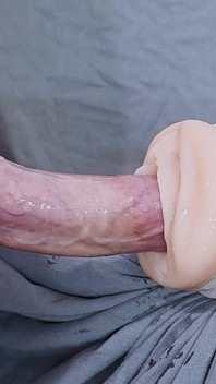 Big Slippery Cock Cums for Fleshlight Asmr Moaning Grunting