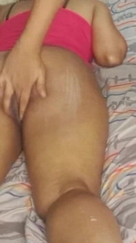 Massage with Cream on My Brunette Mother-in-law's Big Ass
