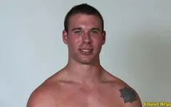 Lunk Head Beats off Dick Sweaty Sperm Squirt Masturbate!