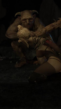 Goblin Impregnates an Elf Girl