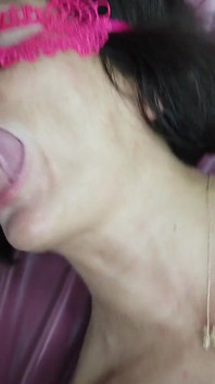 Masked Emanuelle Wild Threesome with Two Big Cocks