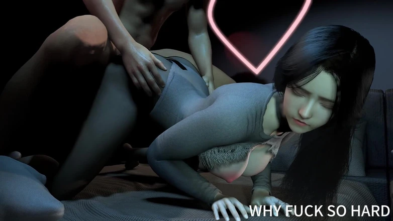 Why fuck so hard: 3D Super Cute Asian Girl Wearing Hot Pantyhose Cheating with...