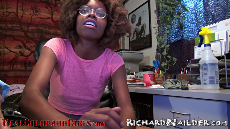 Richard Nailder Hardcore: Beautiful Black Girl Sucks My Big White Cock and I...
