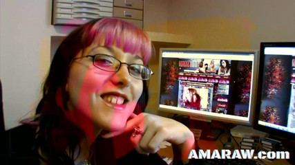 Amaraw: Anal fucking Ginger Roze as she humps a big cock