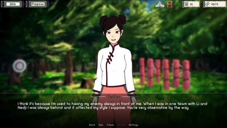 LoveSkySan69Real: Naruto - Kunoichi Trainer [v0.13] Part 39 Ten Ten Massage by Loveskysan69