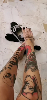 Your Italian Goddess Taking My Sweaty Vans off
