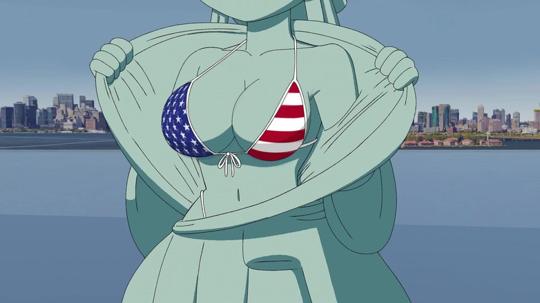 PixelAftDark: 4 juli door Vrijheidsbeeld Hentai-animatie