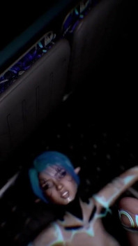 Einen heißen blauen sexbot im bus in pOV ficken