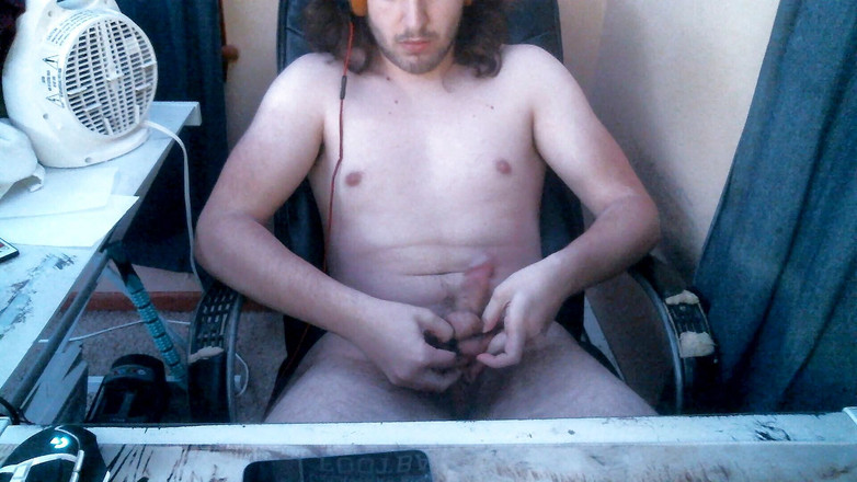 The Man: 자지 링으로 알몸으로 자위하고 내 입에 사정