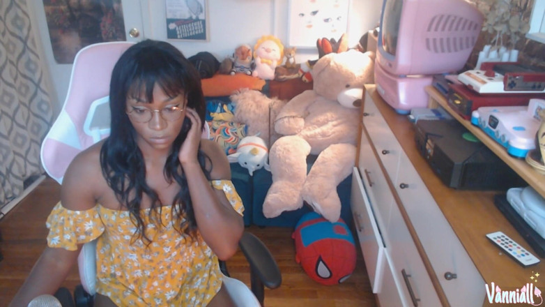 Vanniall: Ebony Trans Girl Next Door Vanniall Lifts Her Sundress to...