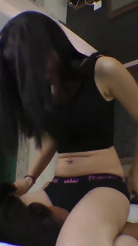 Lesbian Facesitting Black Panty