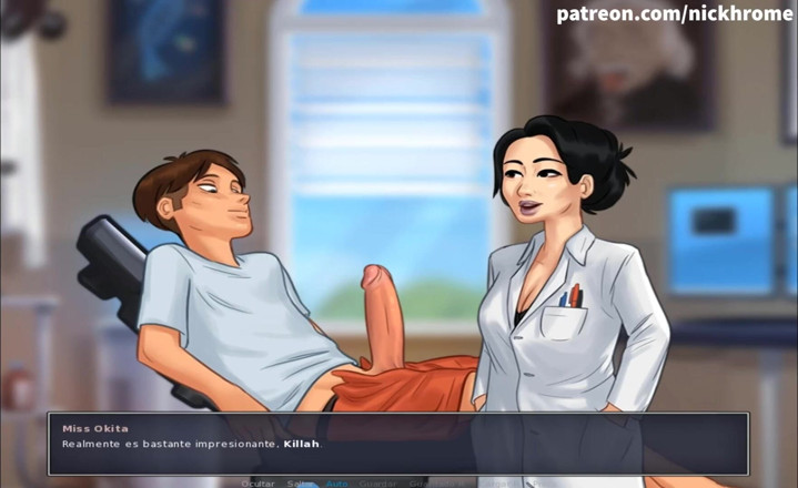 Cartoon Universal: Summertime saga part 158 - Asian teacher want my cum ( Spanish sub )