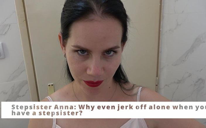 Anna Sky: 義理の妹アンナはあなたがオナニーしているのを見て、あなたがイクのを助けました