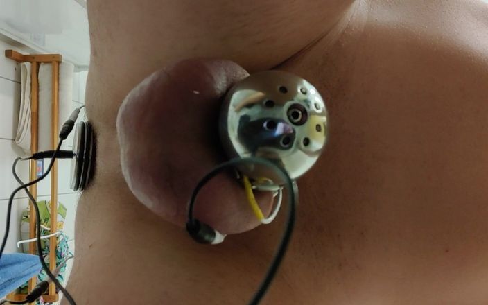 Chastity Boy: E-tim z wtyczką analną i podkładkami Estim