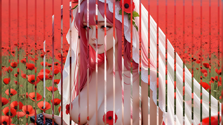 LustRender: Lustrender Poppy Veil Diashow - sheer verzaubertes redaktionelles Glow