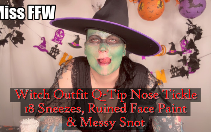 MissFFW: Vestito da strega q-tip solletico naso 18 starnuti rovinato face paint...