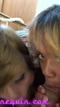 Hot MILF Brings Black Girlfriend to Suck My Cock