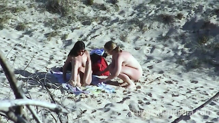 Sextermedia by Pete: Young Lezzies Love Oil Massage on the Beach