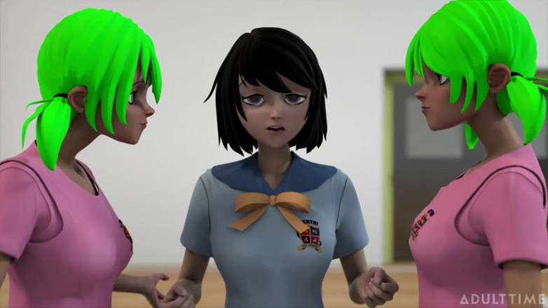 Hentai Sex School: Hentai Sex School Episode 3 - Hentai Student Eats Out His Teacher's...