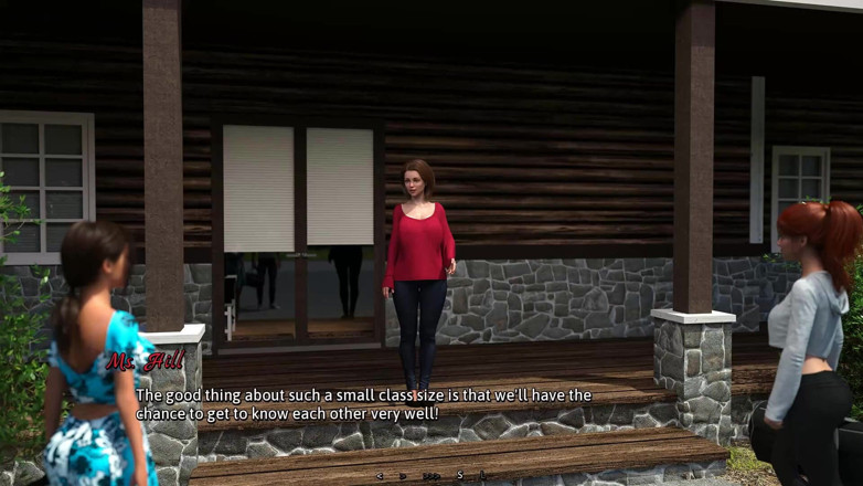 Dirty GamesXxX: Zomerhitte: heet sexy universiteitsmeisje op een zomercampus in het bos...
