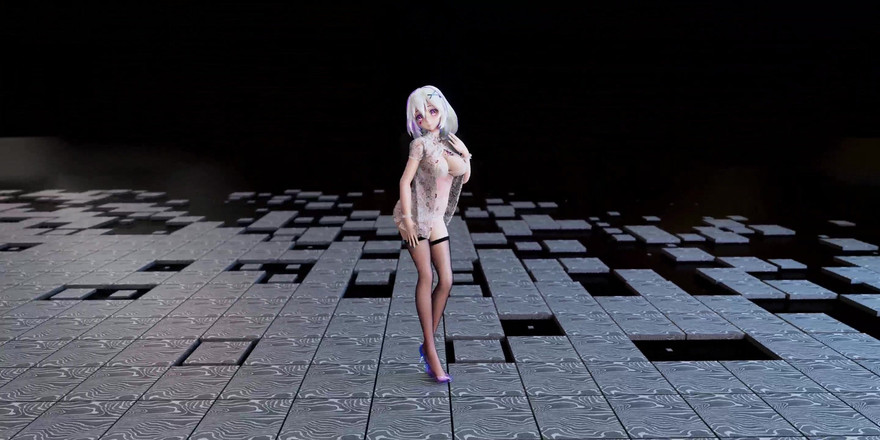 MikuMotion: [mmd] Belas meias pretas de corpo; Meias brancas; Lingerie; Striptease