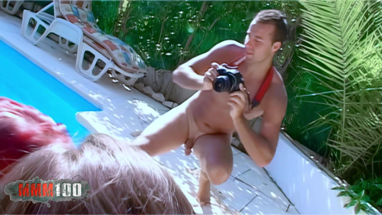 MMM100: Angie Kiss: Alys Rebel и Angie Kiss едят киску и дилдо в бассейне