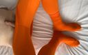 High quality socks: Orange Burlingtons a Leggins
