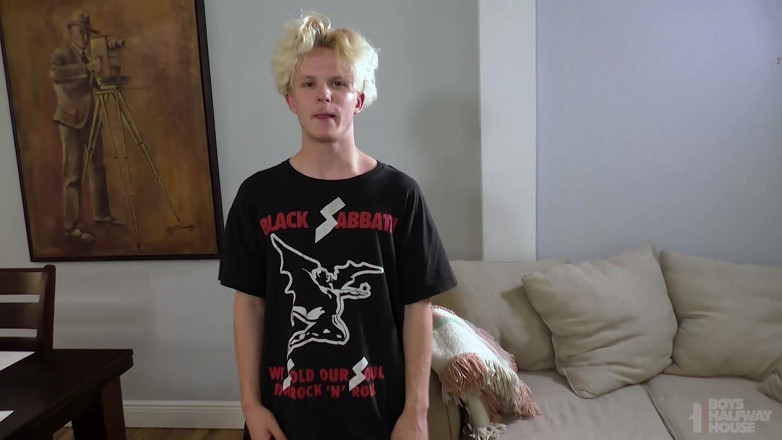 Boys half-way house: Butt-ravaged Teen Swallows 1st Load
