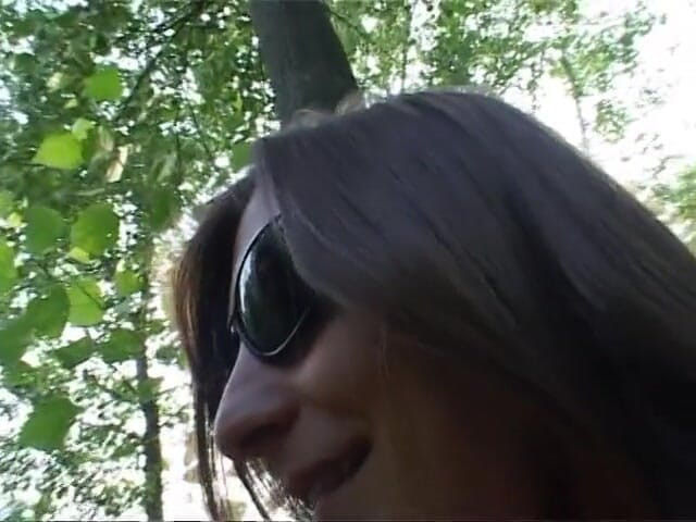 Out Sexxx: Italian brunette covert by sunglasses fucked doggystyle in the countryside